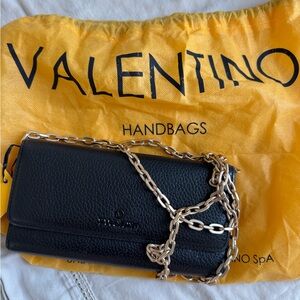 Valentino Black Chain Clutch